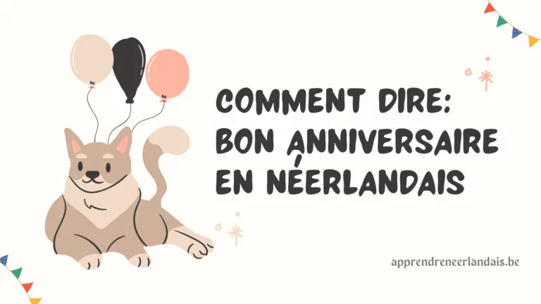 Comment dire: bon anniversaire en néerlandais